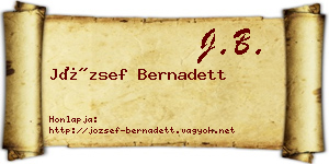 József Bernadett névjegykártya