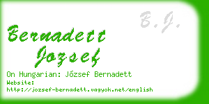 bernadett jozsef business card